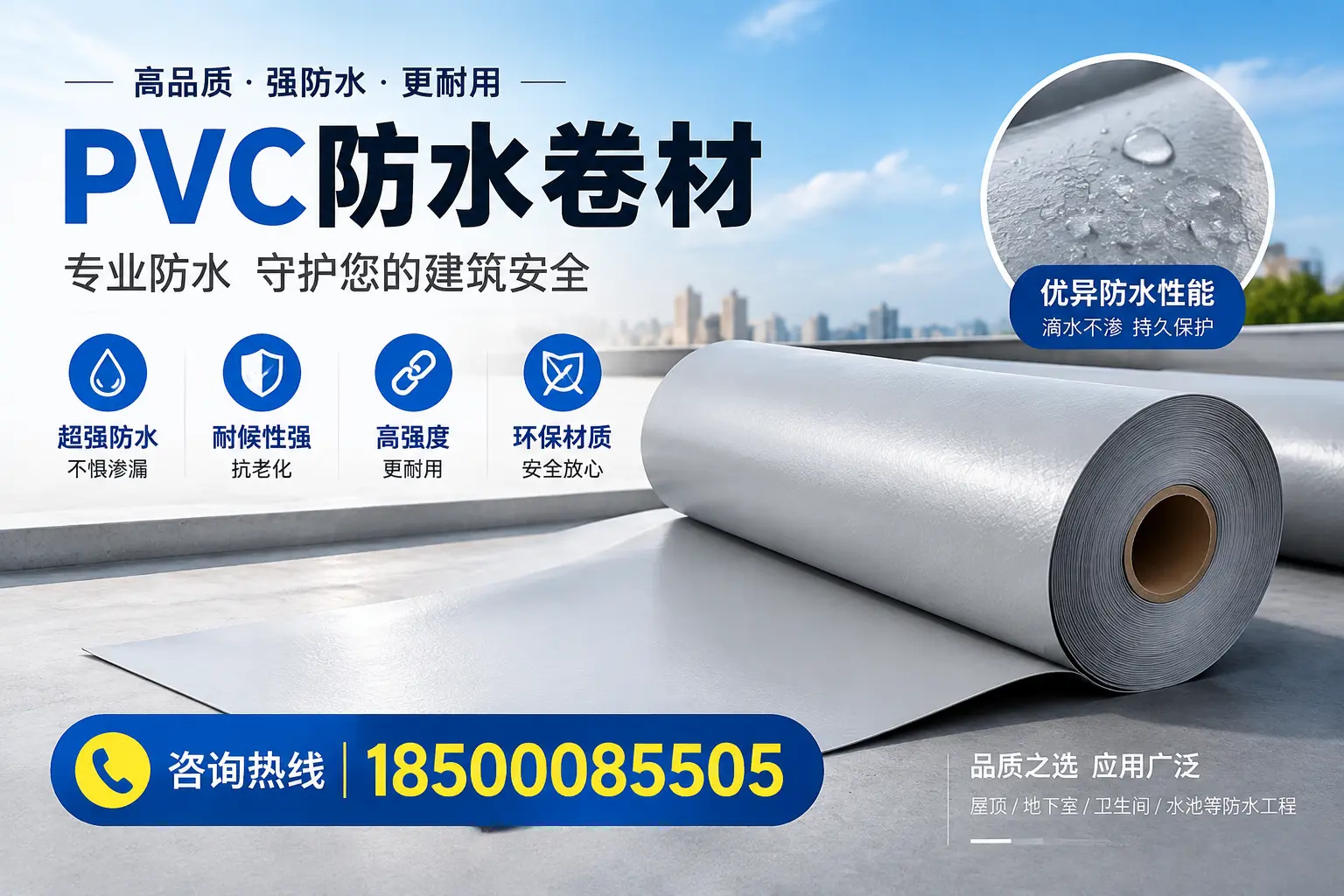 宜宾地区pvc防水卷材的市场现状与发展趋势